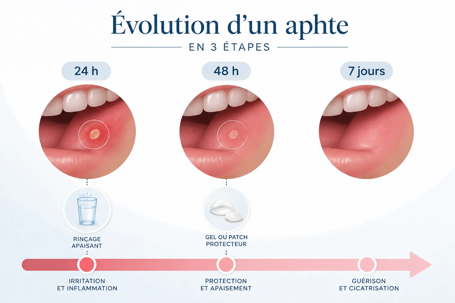 Comment faire partir les aphtes rapidement : le plan d’action sur 24 h, 48 h et 7 jours