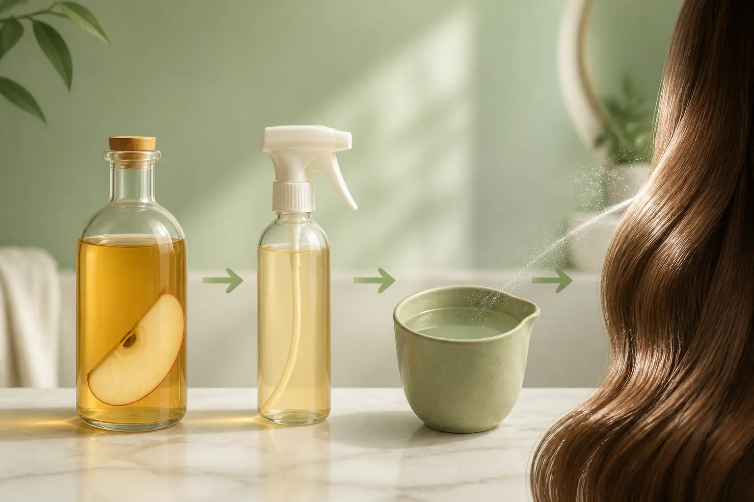 Comment utiliser le vinaigre de cidre sur les cheveux au quotidien