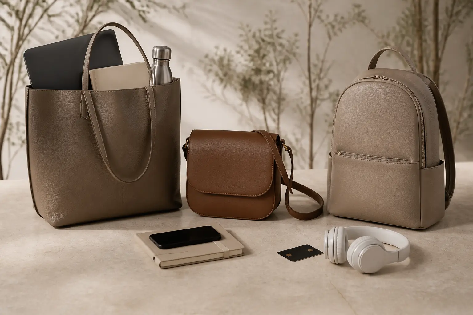 Sac pour travailler femme : trois sacs de bureau selon la journée, tote, sac bandoulière et sac à dos.